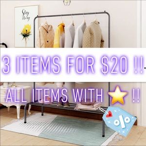⭐️BUNDLE 3 ITEMS⭐️ for $20 !!